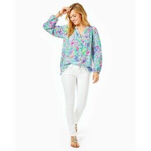 Lilly Pulitzer white Worth Skinny Jeans size 12 low rise jeans